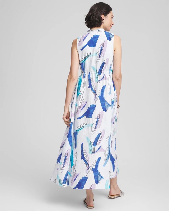 Sleeveless Gauze Maxi Dress - image 3
